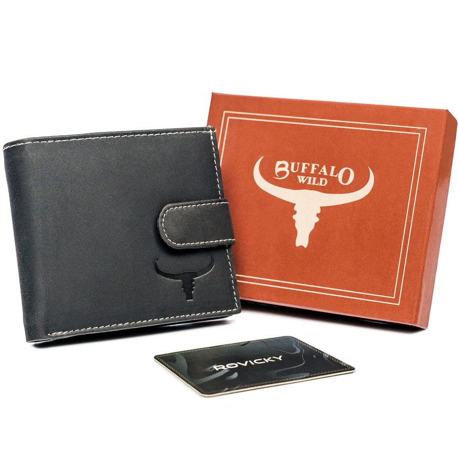Гаманець чоловічий Buffalo Wild RM-01L-BAW-T-1365 Black